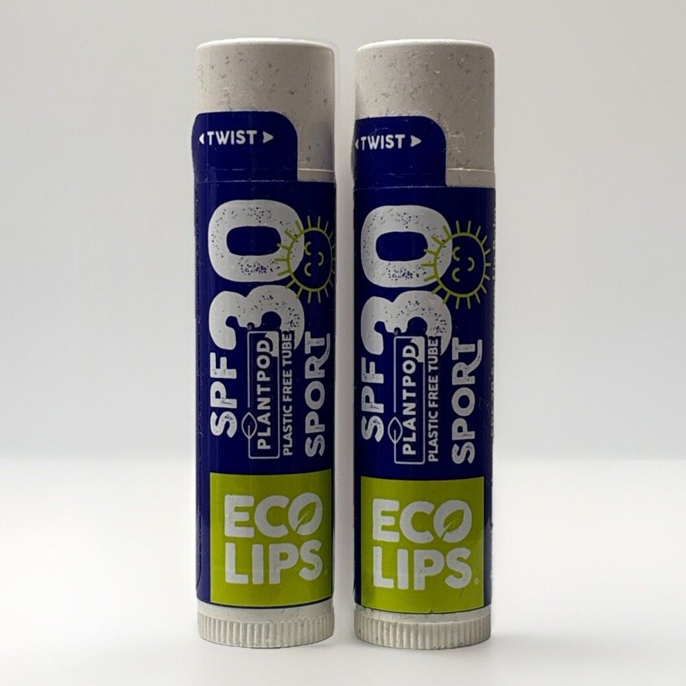 2 Pack Athlete Lip Balm Sport SPF 30 Broad Spectrum Sunscreen Workout Protect